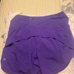 Lululemon Purple Speed Up Shorts
